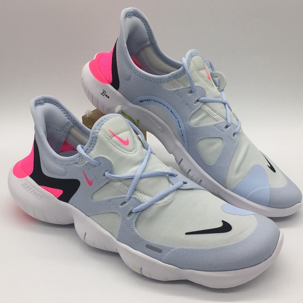 WMNS NIKE FREE RN 5.0 white/black-half blue - Picture 1 of 8
